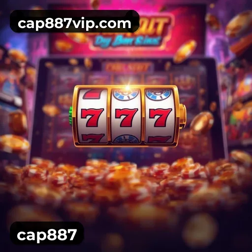 cap887 App home screen with mobile slots and casino categories
